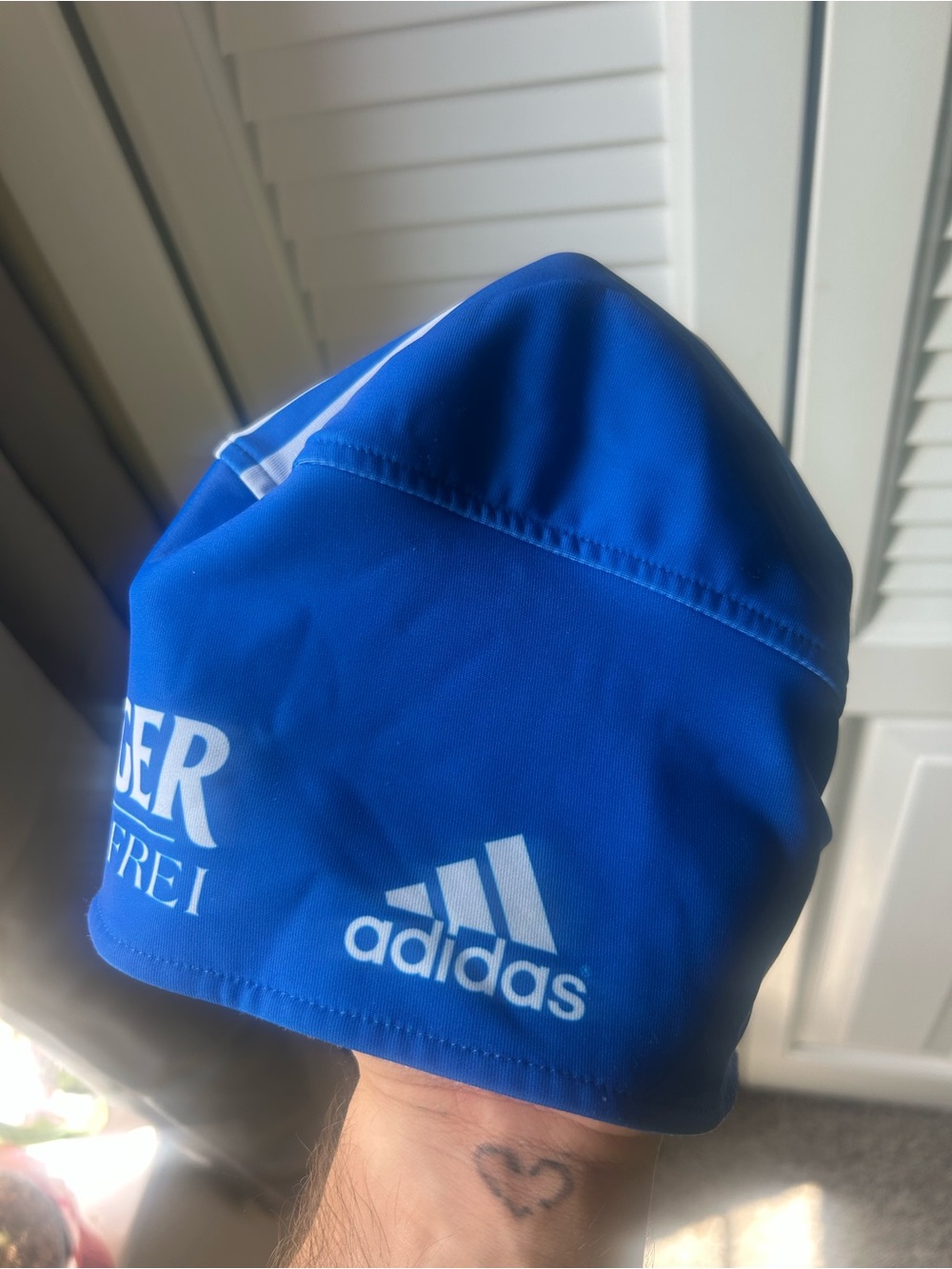 adidas Royal Blue biking Cap with White Logo